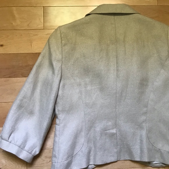 LOFT Silver Cream Jacket, size 6, EUC! - Picture 6 of 7